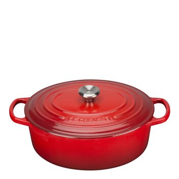 Le Creuset - Signature Gjutjärnsgryta oval 27 cm 4,1 L Cerise