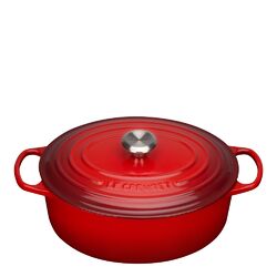 Le Creuset - Signature Gjutjärnsgryta oval 31 cm 6,3 L Cerise