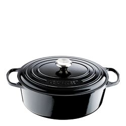 Le Creuset - Signature Gjutjärnsgryta oval 31 cm 6,3 L Svart blank