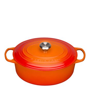 Le Creuset - Signature Gjutjärnsgryta oval 31 cm 6,3 L Vulkan