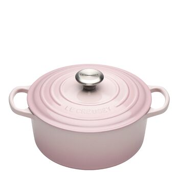 Le Creuset - Signature Gjutjärnsgryta rund 24 cm 4,2 L Shell Pink