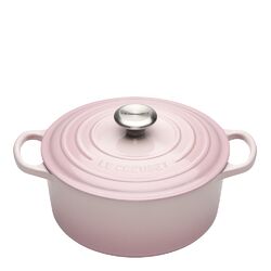 Le Creuset - Signature Gjutjärnsgryta rund 24 cm 4,2 L Shell Pink