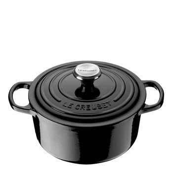 Le Creuset - Signature Gjutjärnsgryta rund 24 cm 4,2 L Svart blank