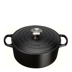 Le Creuset - Signature Gjutjärnsgryta rund 24 cm 4,2 L Svart matt