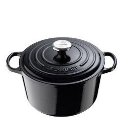 Le Creuset - Signature Gjutjärnsgryta rund 24 cm 5 L Svart