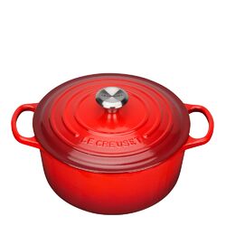 Le Creuset - Signature Gjutjärnsgryta rund 26 cm 5,3 L Cerise