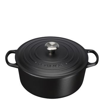 Le Creuset - Signature Gjutjärnsgryta rund 26 cm 5,3 L Matt Svart