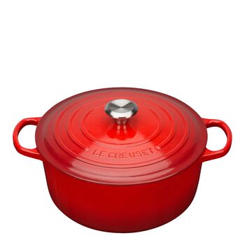 Le Creuset - Signature Gjutjärnsgryta rund 28 cm 6,7 L Cerise